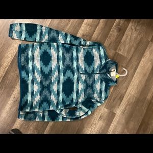 Juniors Medium blue pullover jacket
